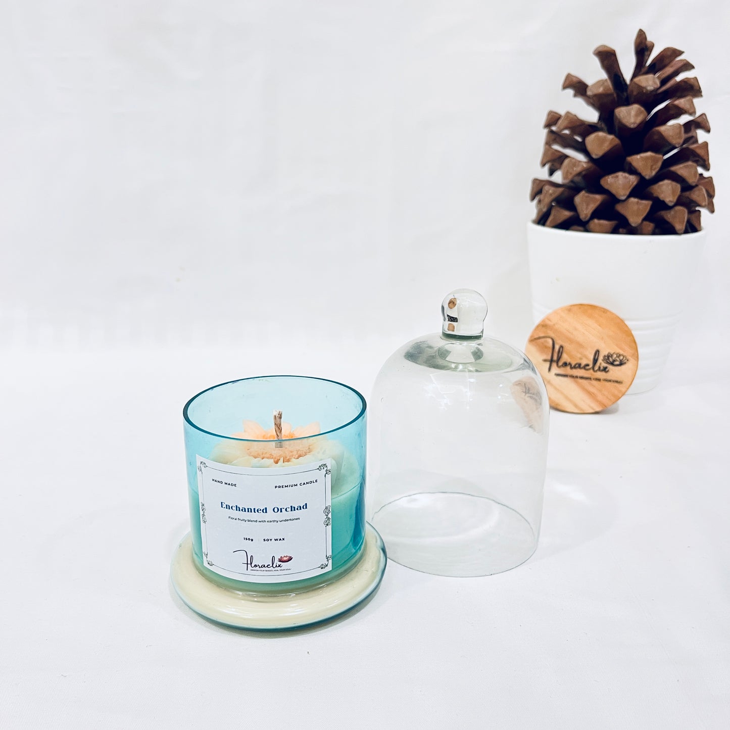 Enchanted Orchard - Premium Scented Bell Jar Candle | Eco-friendly Soy Wax – 150 g